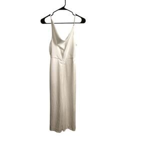 Labera Vietnam Silky White Sleeveless Jumpsuit - Women's Small/Medium